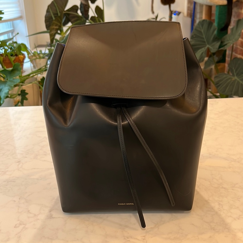 Mansur Gavriel large leather backpack